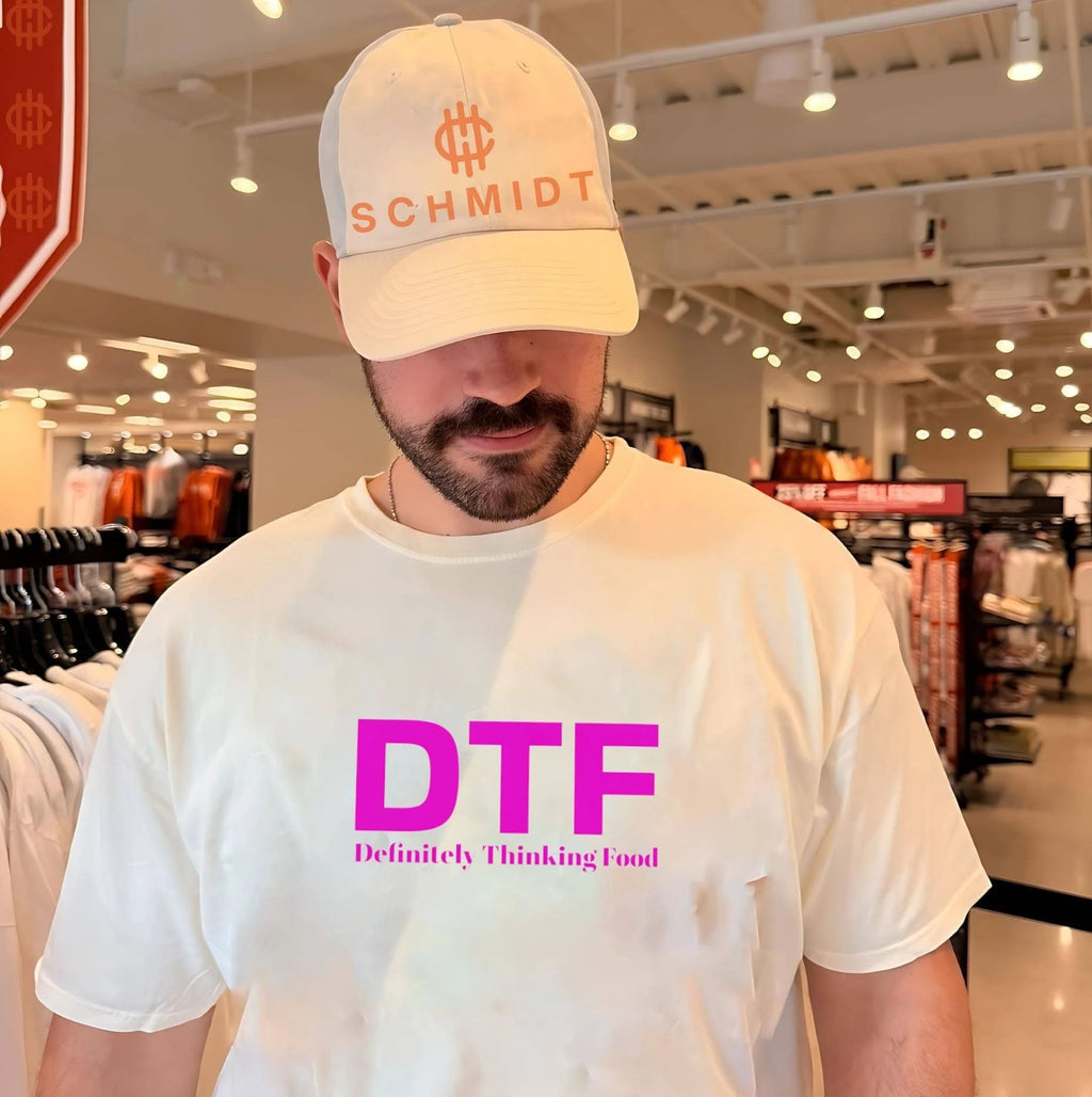 DTF Definitely Thinking Food foodie humor shirt