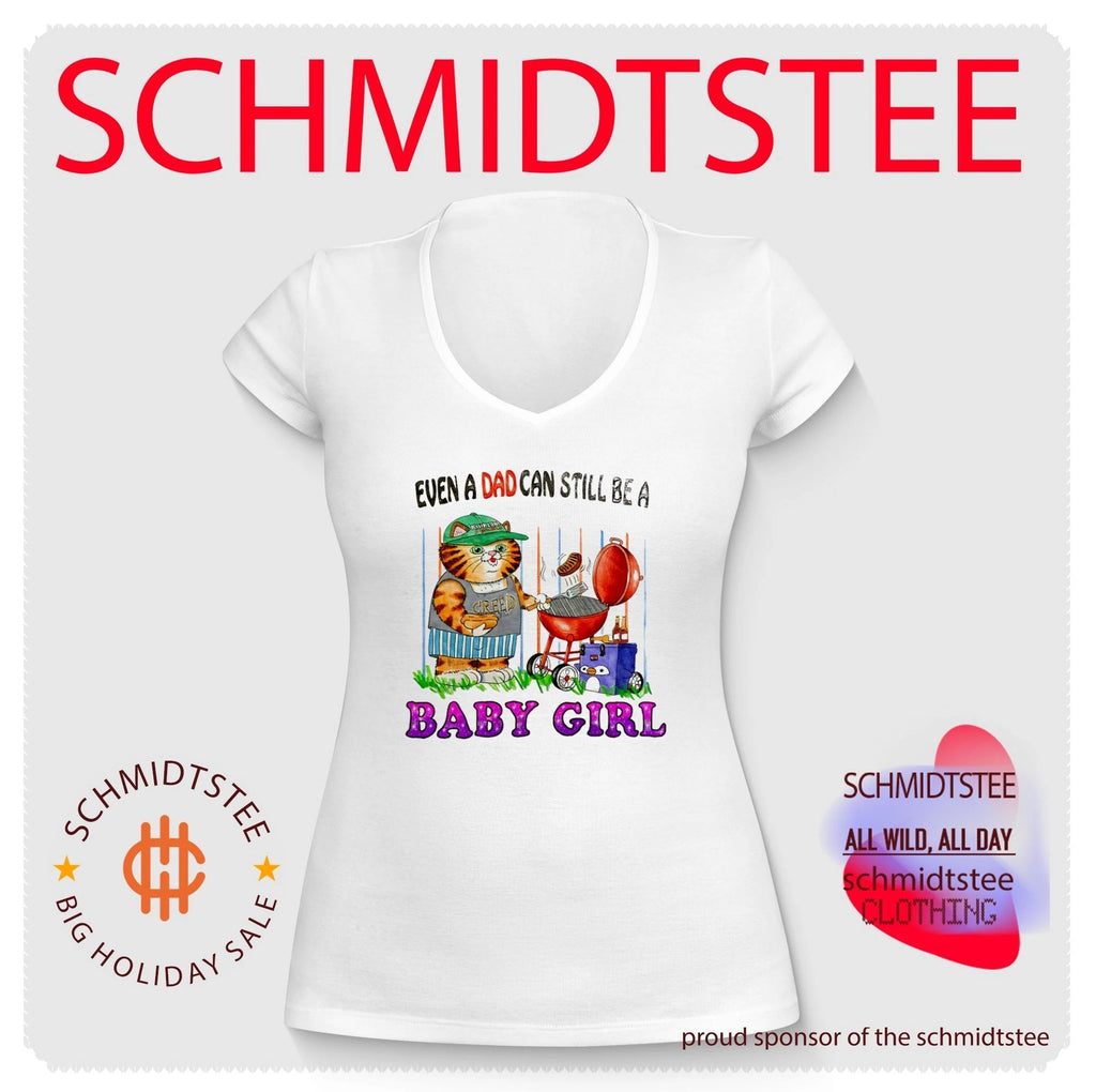 Even a Dad Can Still Be a Baby Girl funny cat shirt