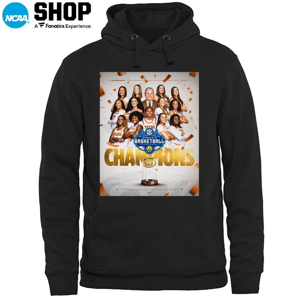 Texas Longhorns Women’s Basketball 2026 SEC Tournament Champions T-Shirt
