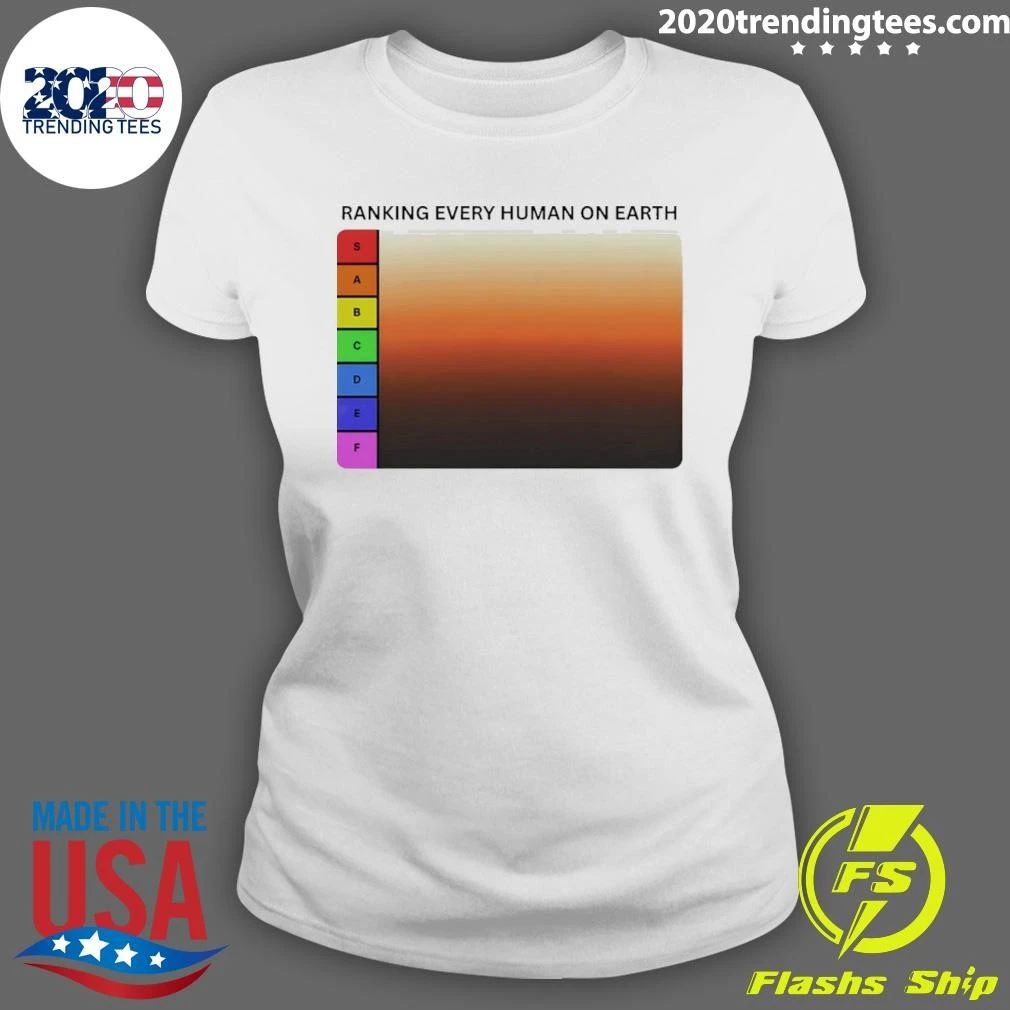 Human Tier List Ranking Every Human On Earth Sabcdef Shirt