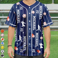Sports Lovers Number And Name - Personalized Baseball Jersey Shirt