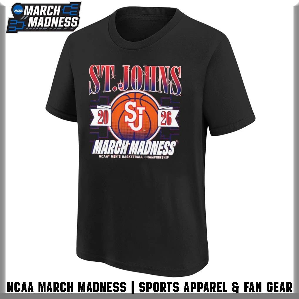 St. Johns Red Storm Men’s Basketball 2026 NCAA Division I Championship March Madness Bound T-Shirt
