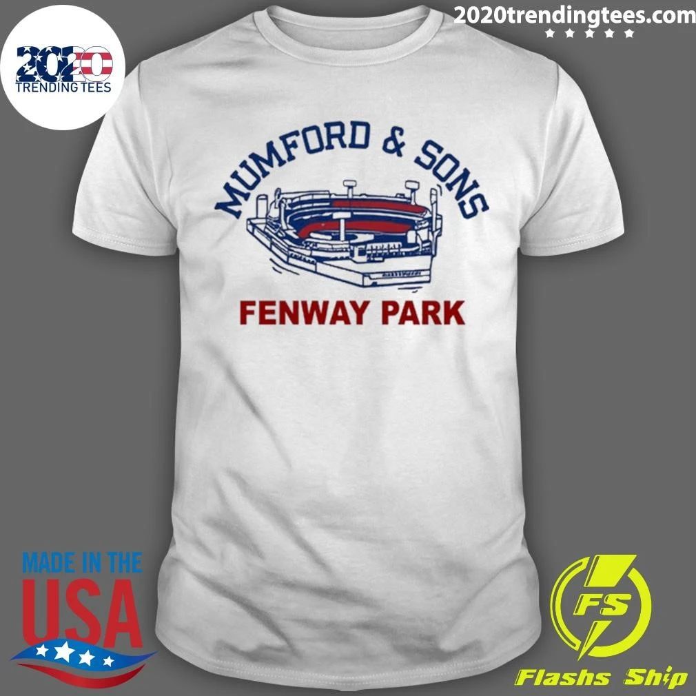 Mumford and Sons Fenway Park 2026 Event Tee Shirt