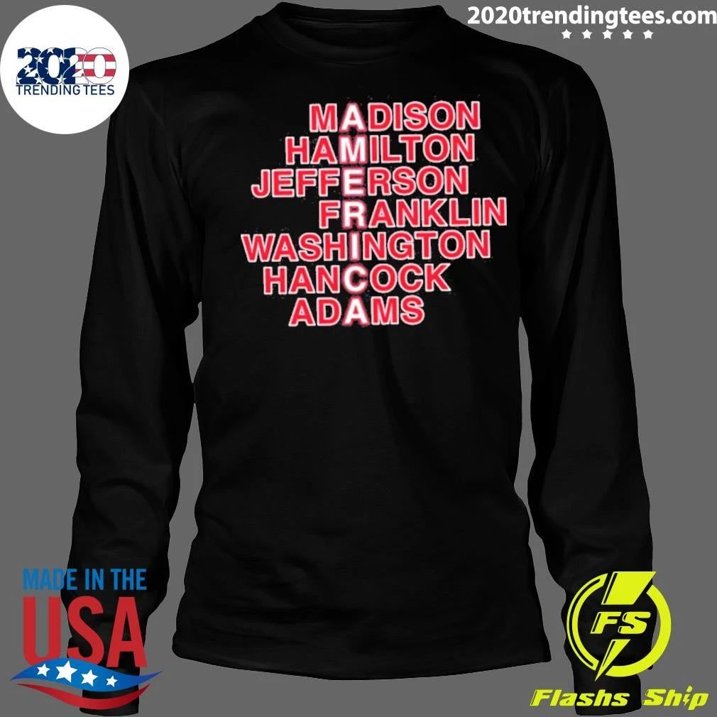 America Founding Fathers Acrostic American History Shirt
