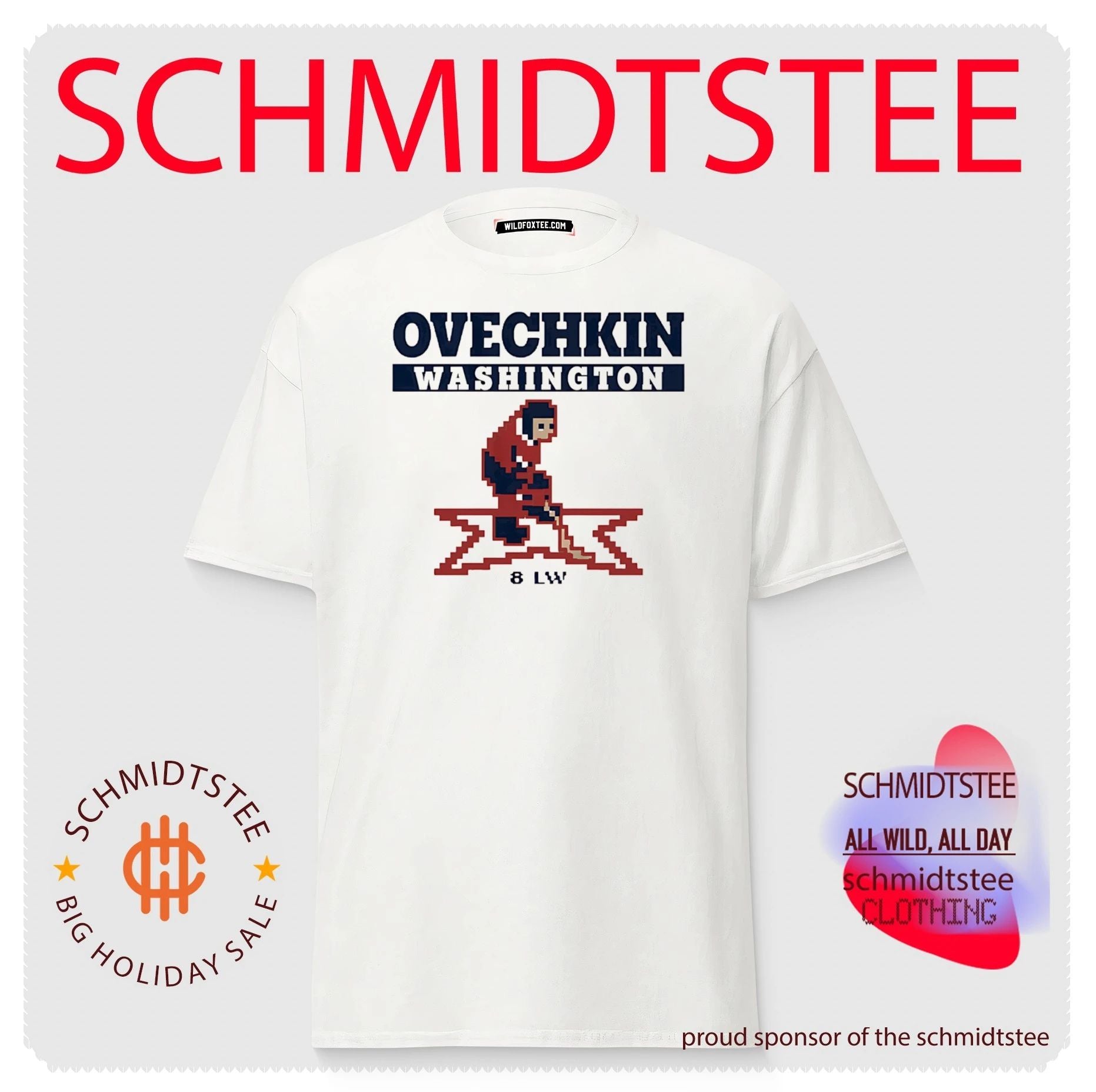 Alex Ovechkin Washington Capitals 8-Bit Hockey shirt