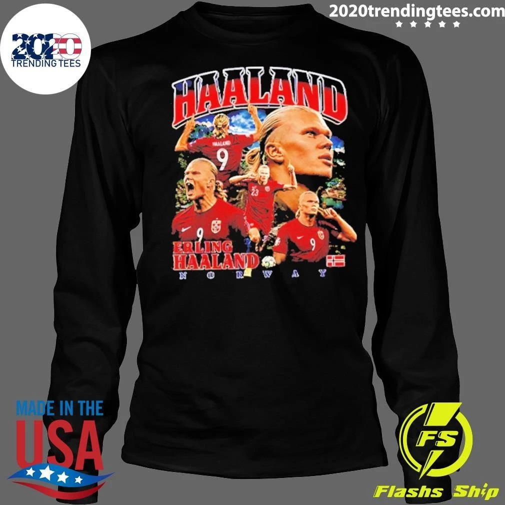 Erling Haaland World Cup 2026 Collage 90s Bootleg Shirt