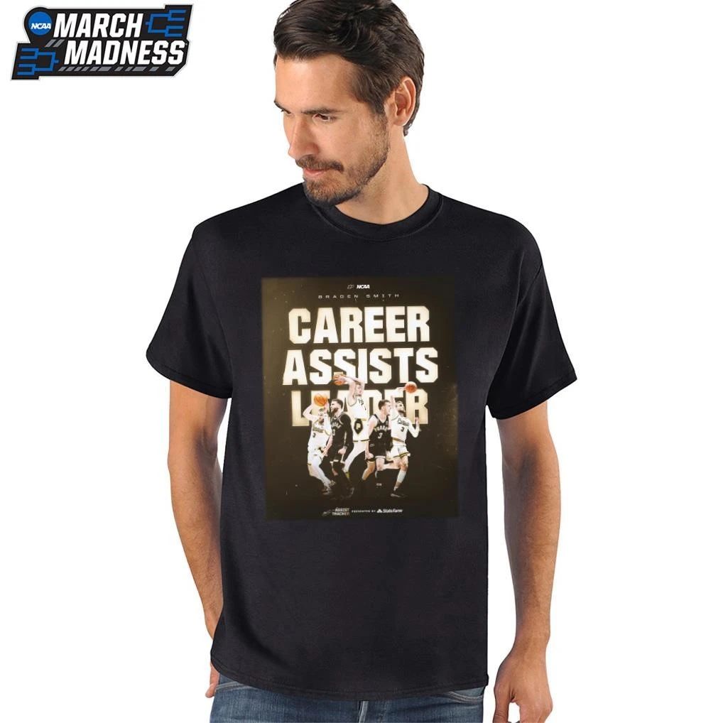 Braden Smith Purdue Basketball 1,083 Career Assist Leader All-Time In NCAA T-Shirt
