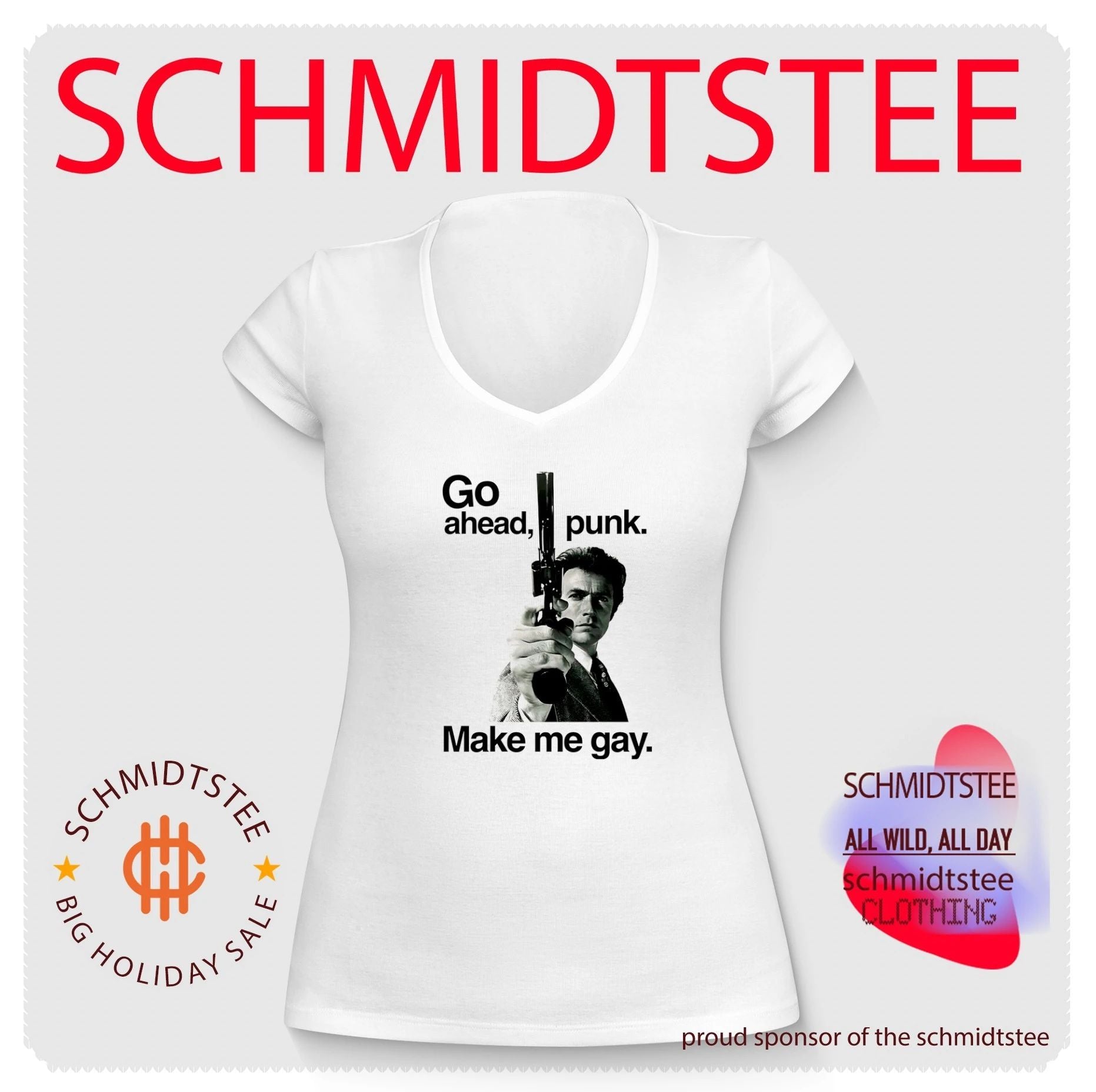 Clint Eastwood Go Ahead Punk Make Me Gay shirt