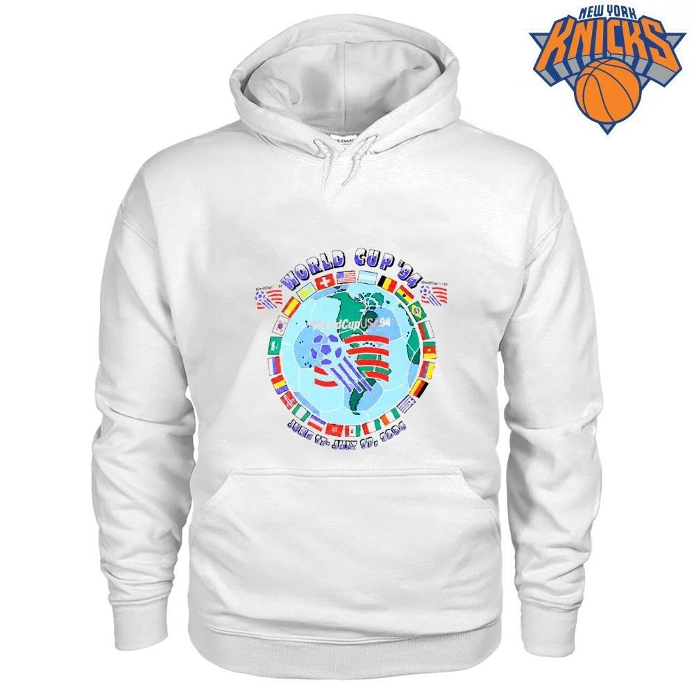World Cup 94 Globe Graphic Tournament Teams Flag Soccer Football Shirt