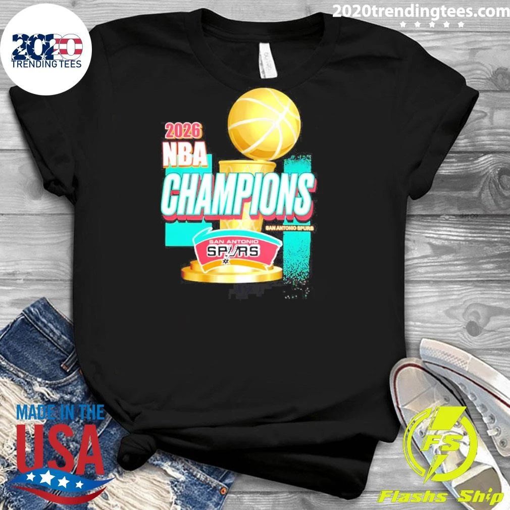 San Antonio Spurs 2026 Nba Champions Trophy Shirt