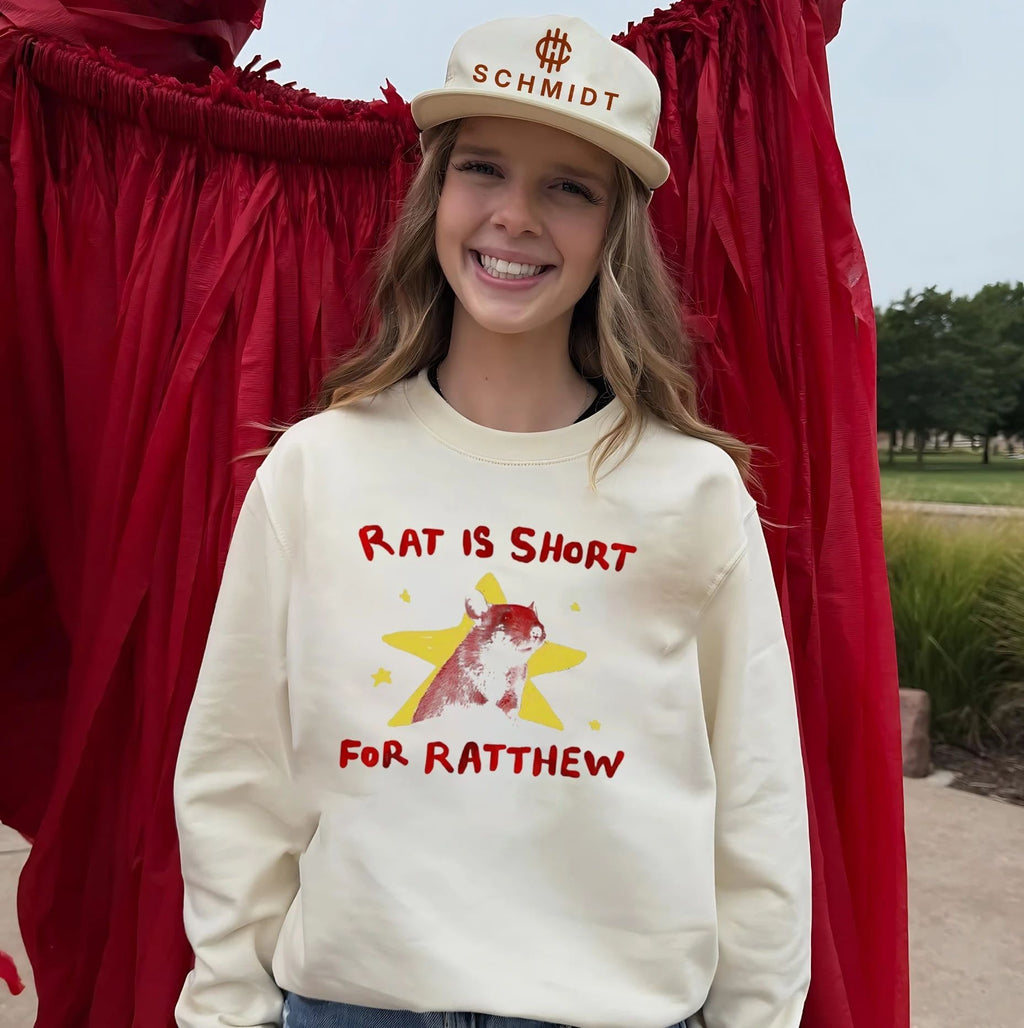 Rat Is Short for Ratthew rodent humor shirt