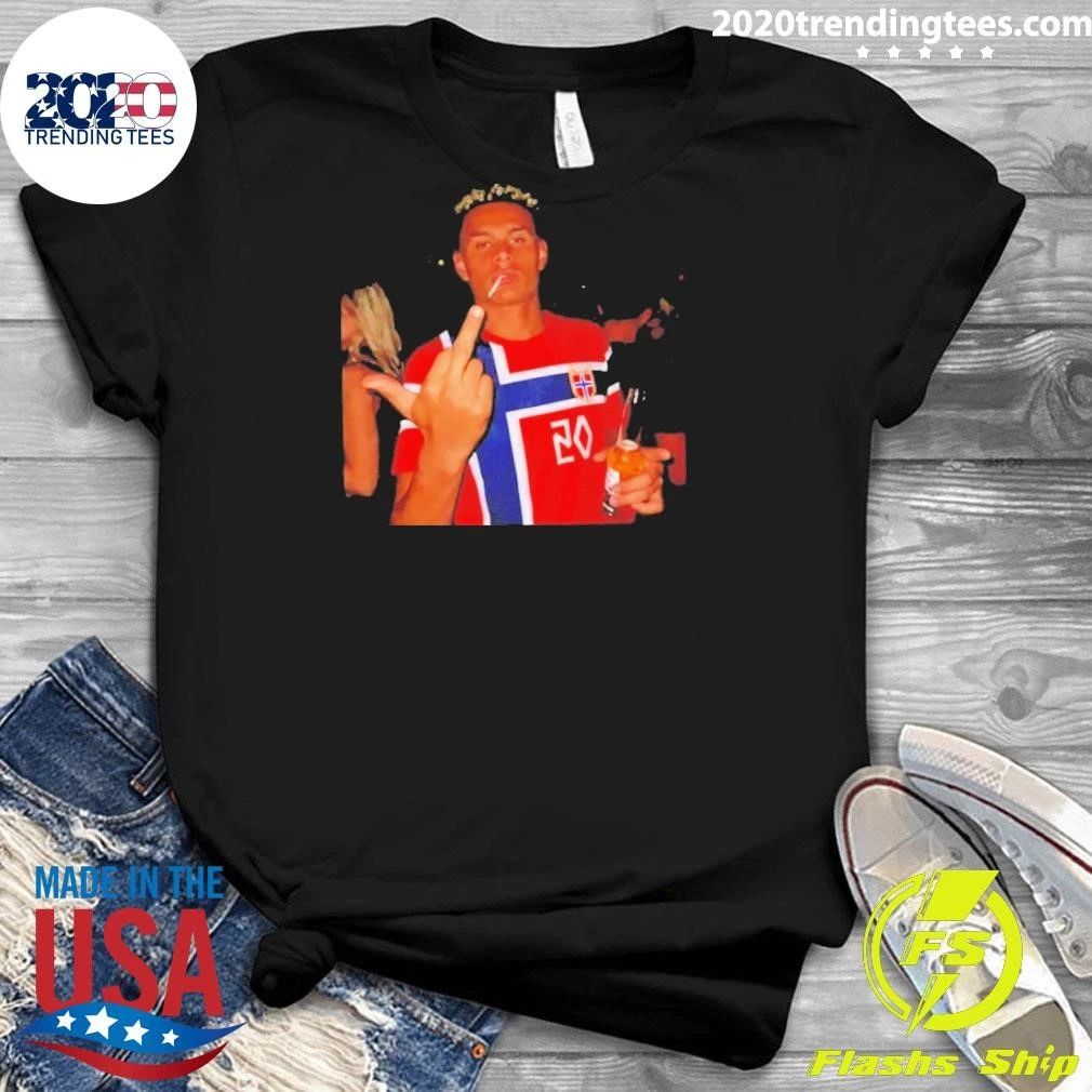 Antonio Nusa Norway National Football Team Middle Finger Shirt
