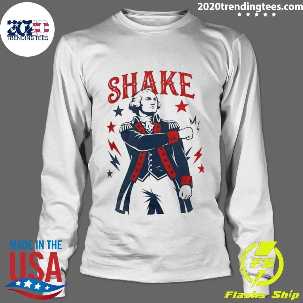 George Washington Shake American 250th 4th Of July Shirt