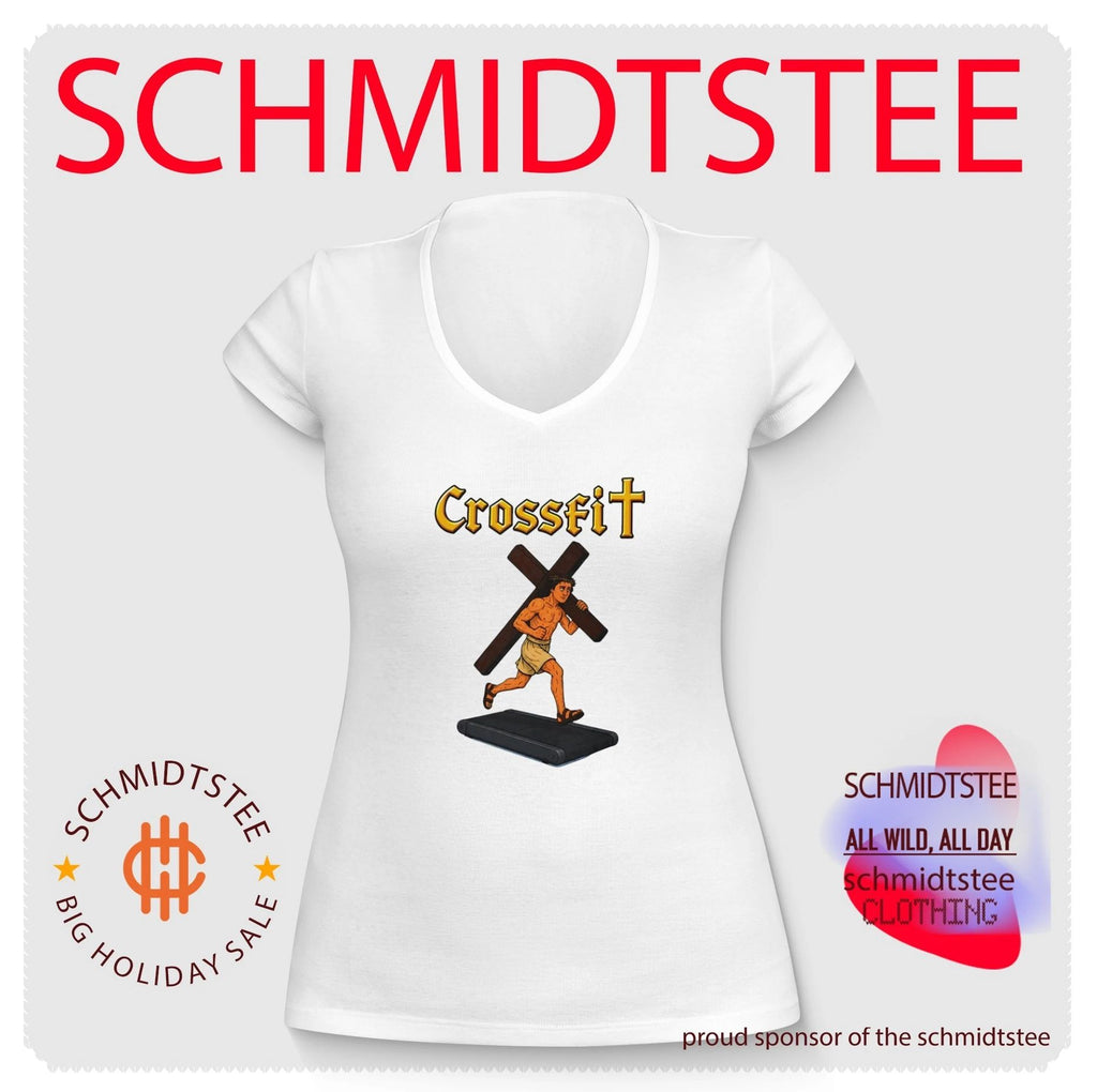 CrossFit Jesus Running on Treadmill funny religious workout shirt