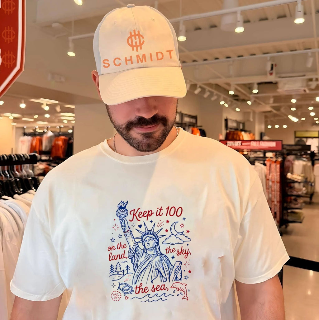 Keep It 100 On The Land The Sky The Sea 4th Of July Patriotic shirt