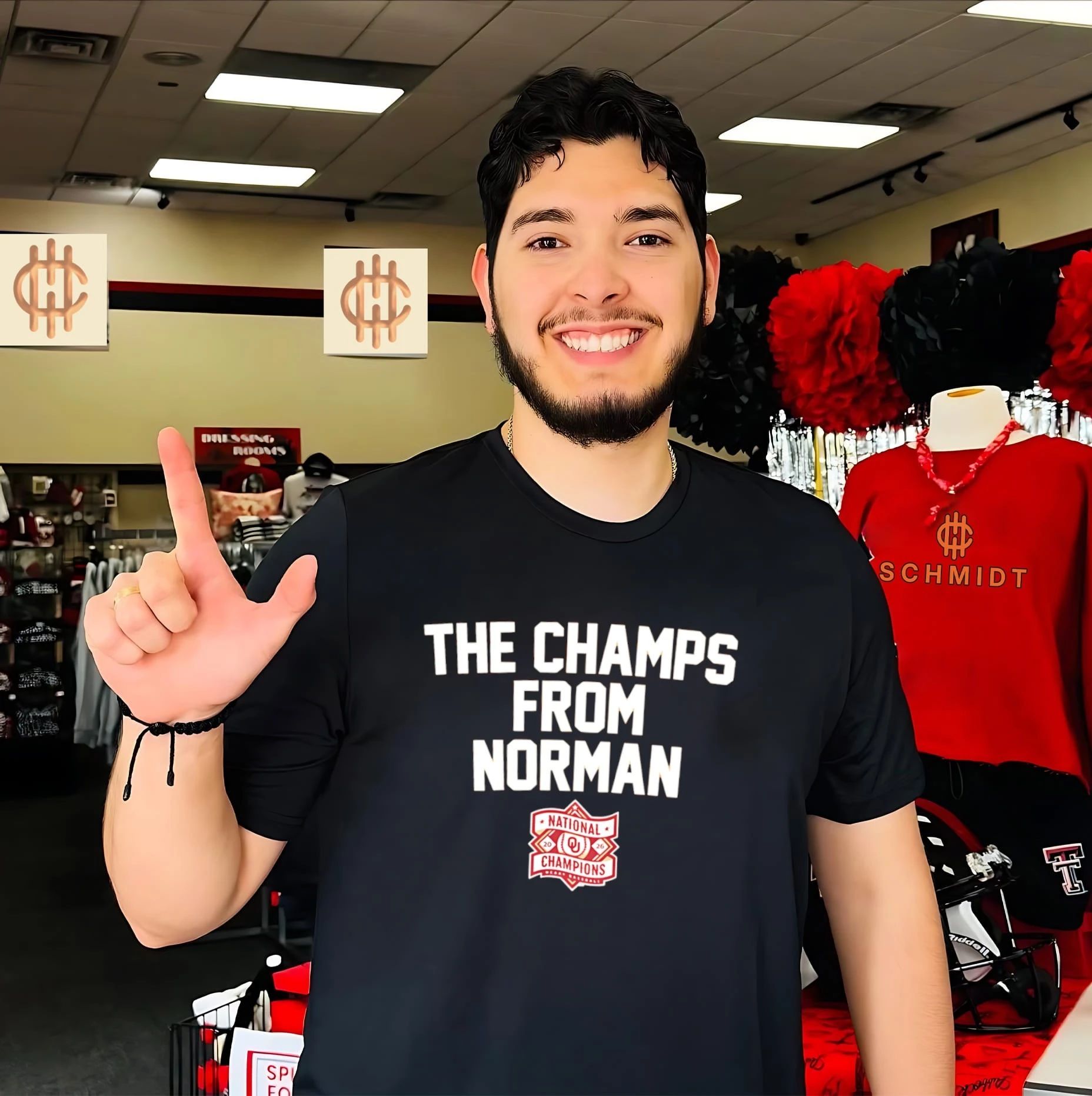 The Champs from Norman Oklahoma Sooners National Champions shirt