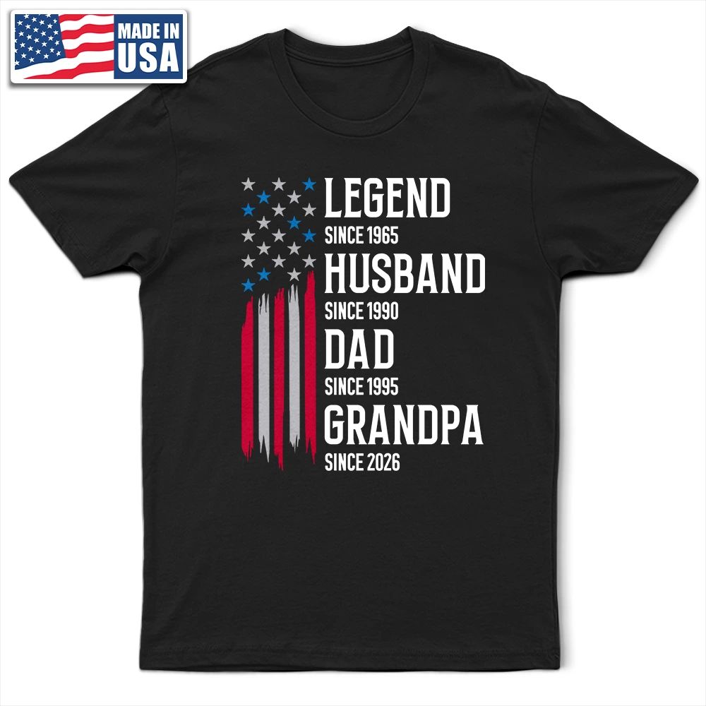 The Original Legend Legend Husband Daddy Grandpa - Personalized T Shirt