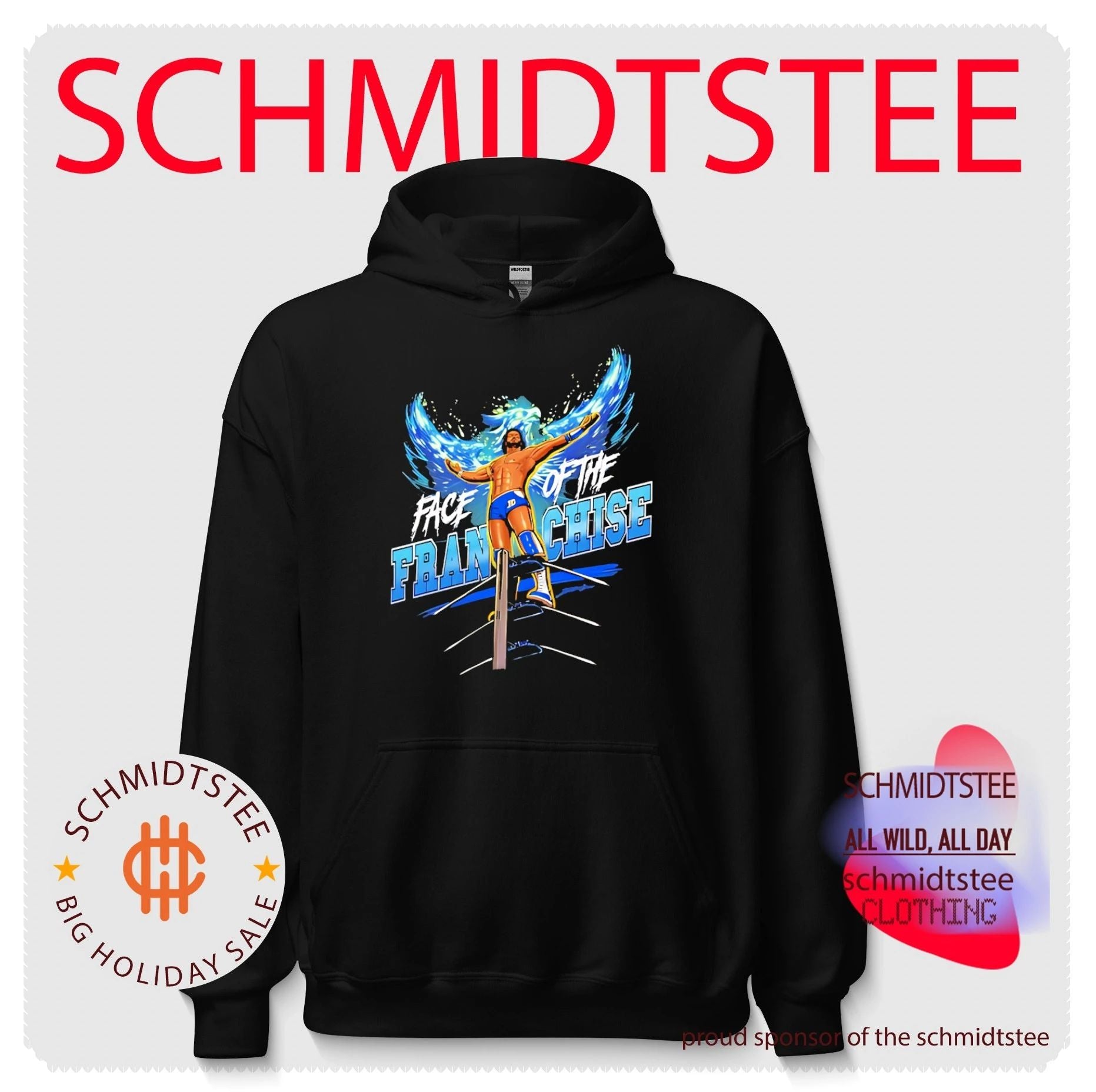 AJ Styles face of the Franchise illustration shirt