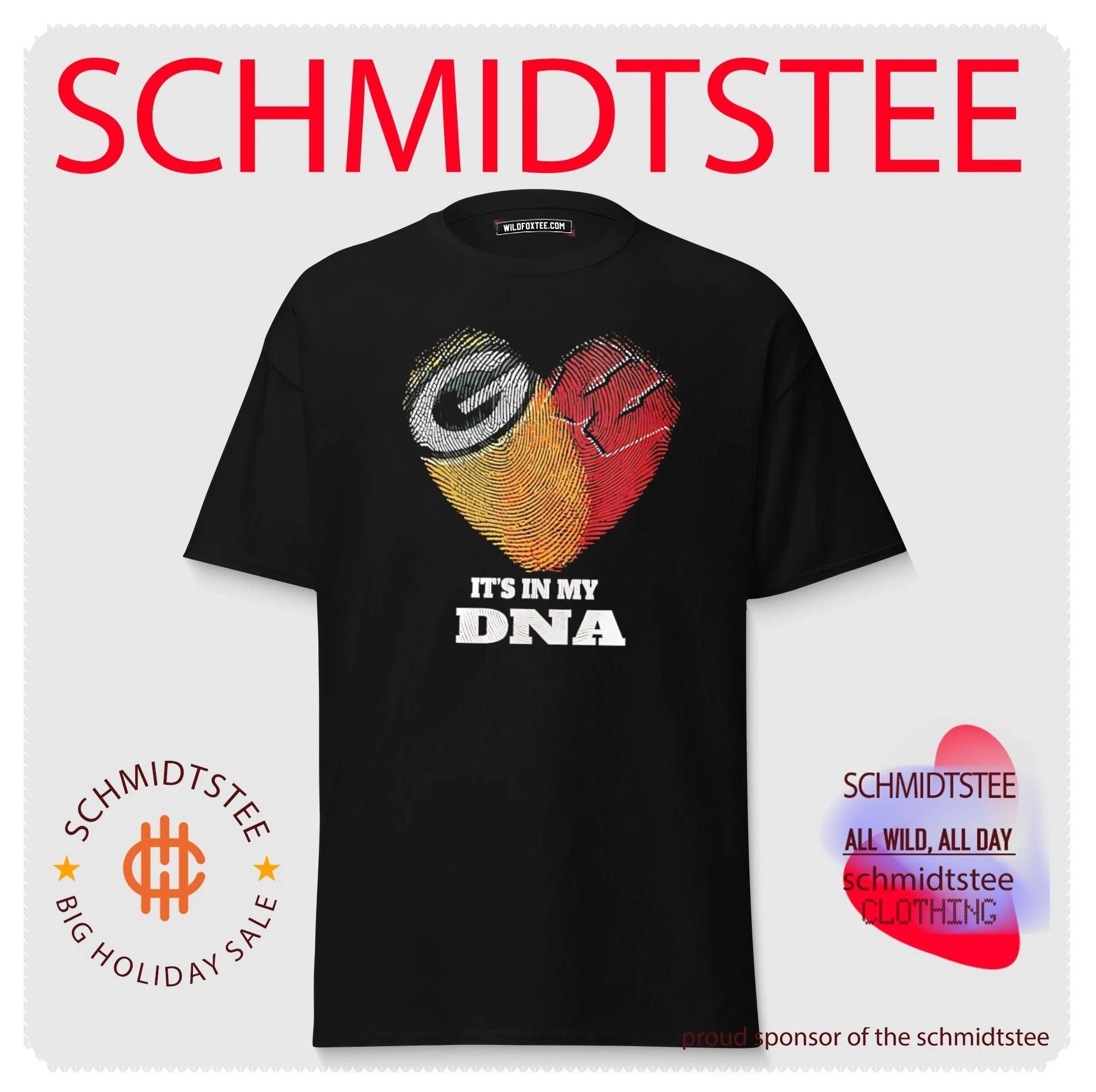 Green Bay Packers and Wisconsin Badgers it’s in my DNA vintage shirt