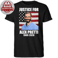 America Flag Justice for Alex Pretti In Memory 1989-2026 Shirt