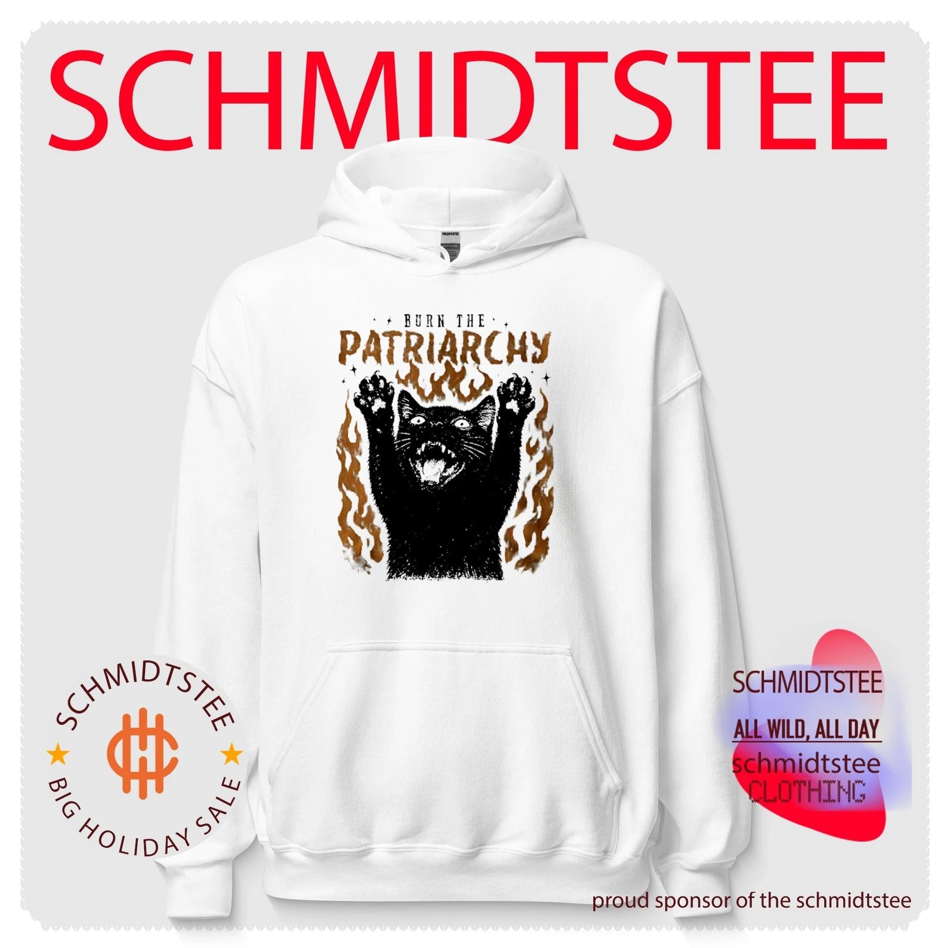 Burn the Patriarchy Feminism Cat feminist shirt