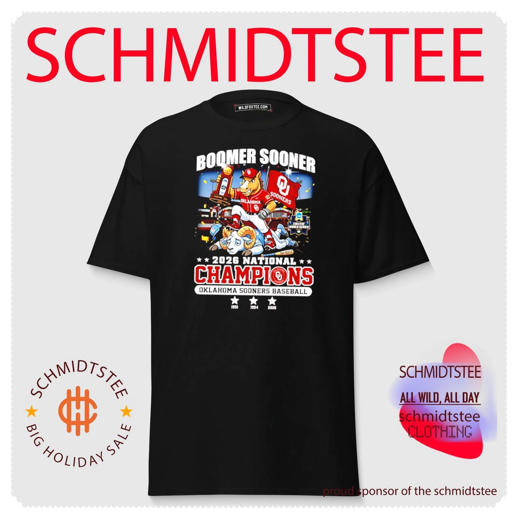 Oklahoma Sooners baseball National Champions Baseball 2026 mascot shirt