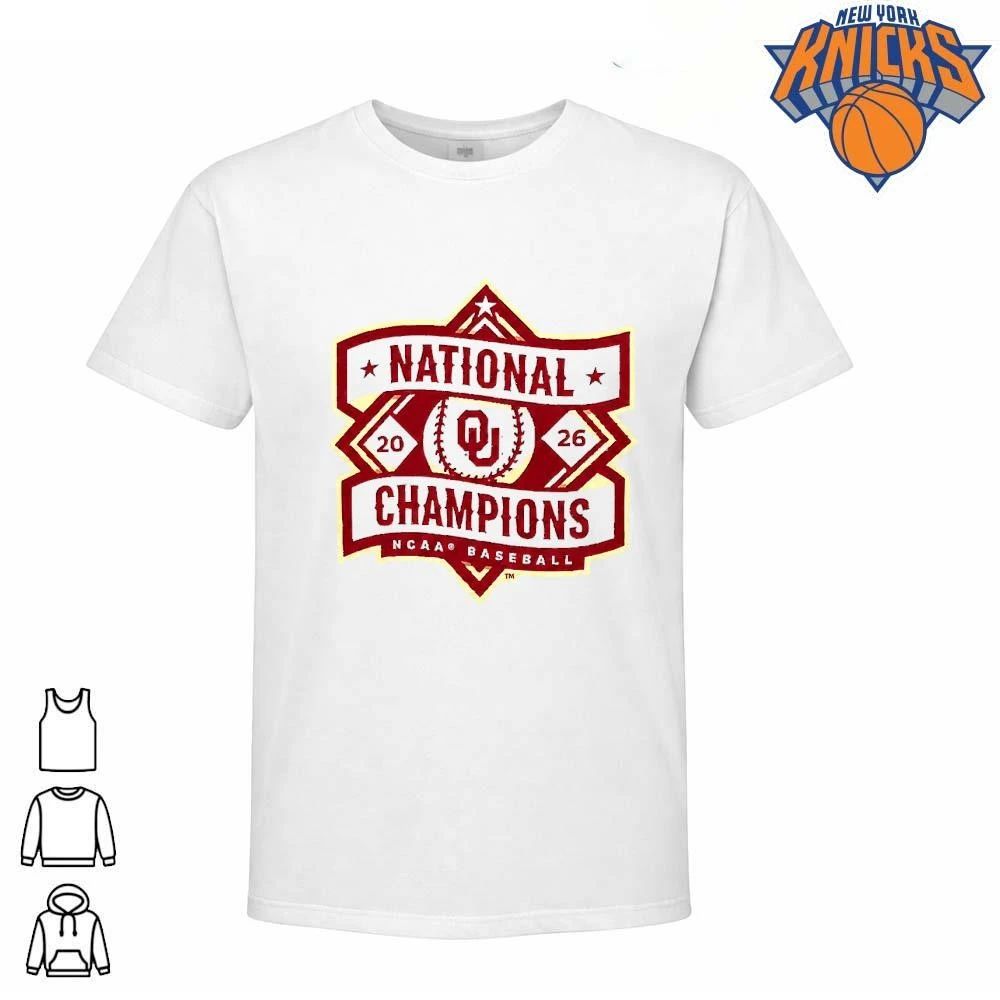 Oklahoma Sooners 2026 National Chamspions Baseball Shirt