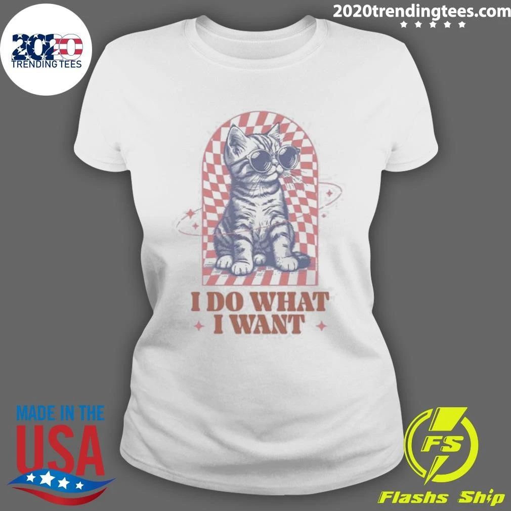 I Do What I Want Kitten Kids Shirt