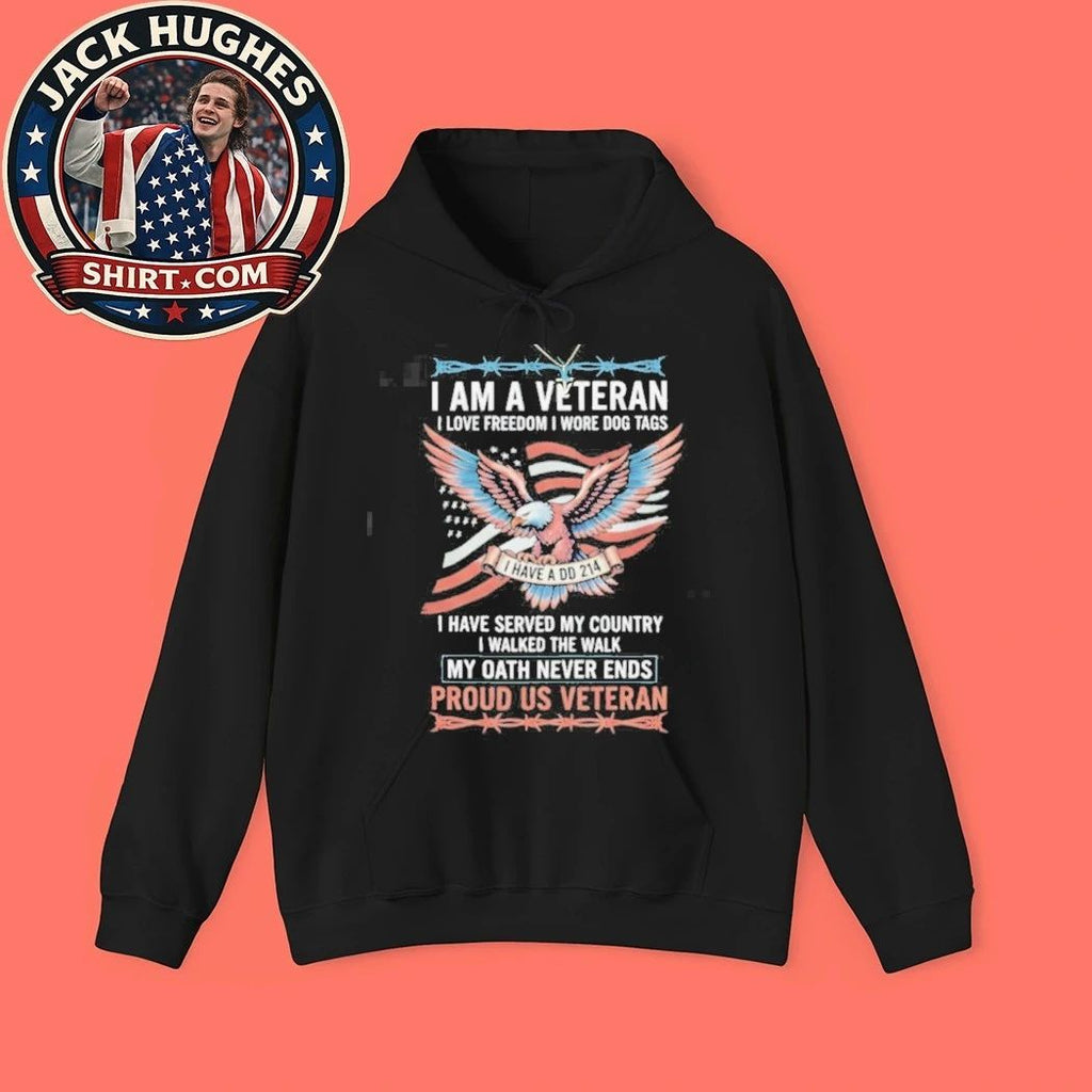 Original I Am A Veteran I Have A Dd 214 My Oath Never Ends Patriotic Shirt
