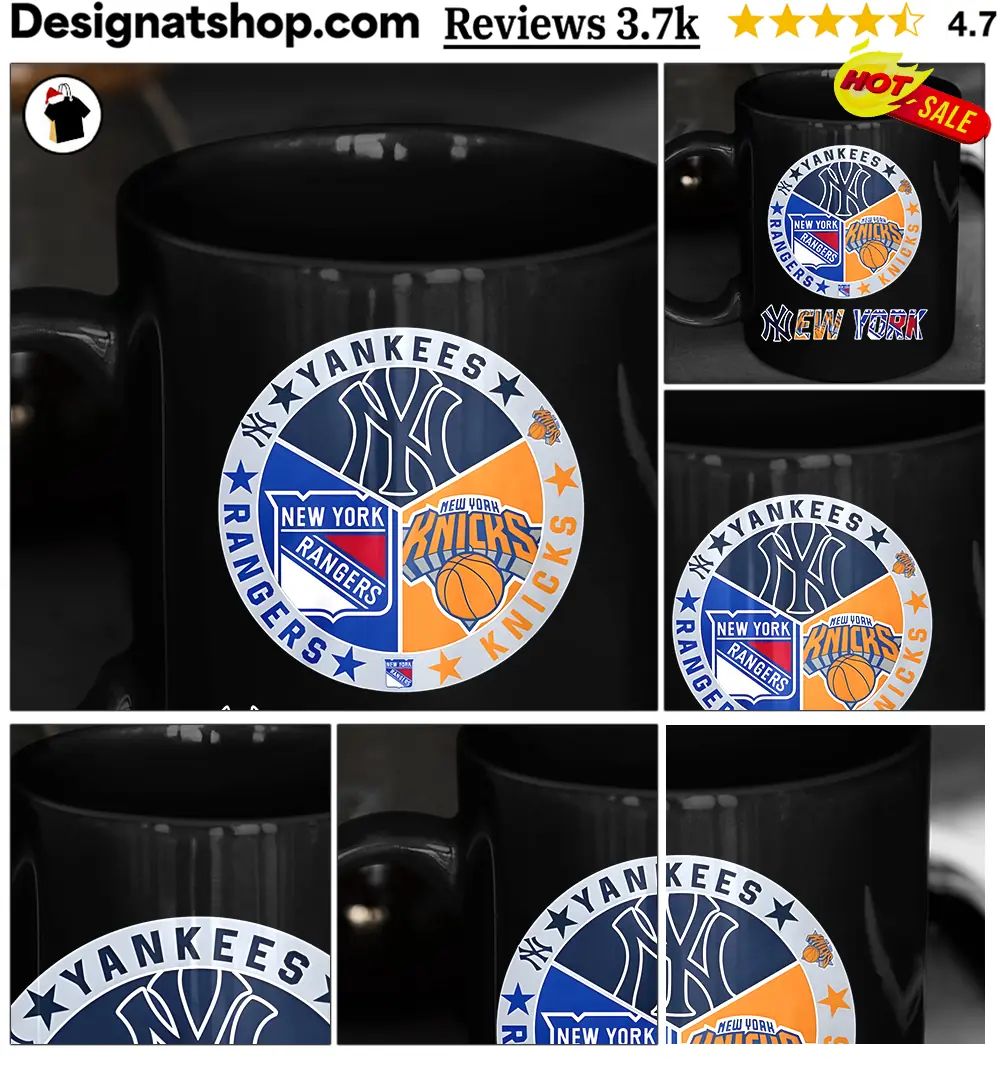 Yankees Rangers Knicks New York sports team logo shirt