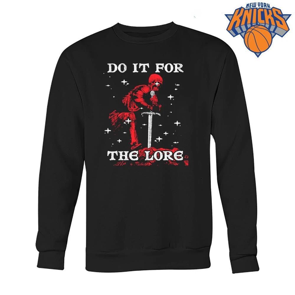 Do It For The Lore Grim Reaper Red Knight Sword Starry Night Fantasy Goth Shirt