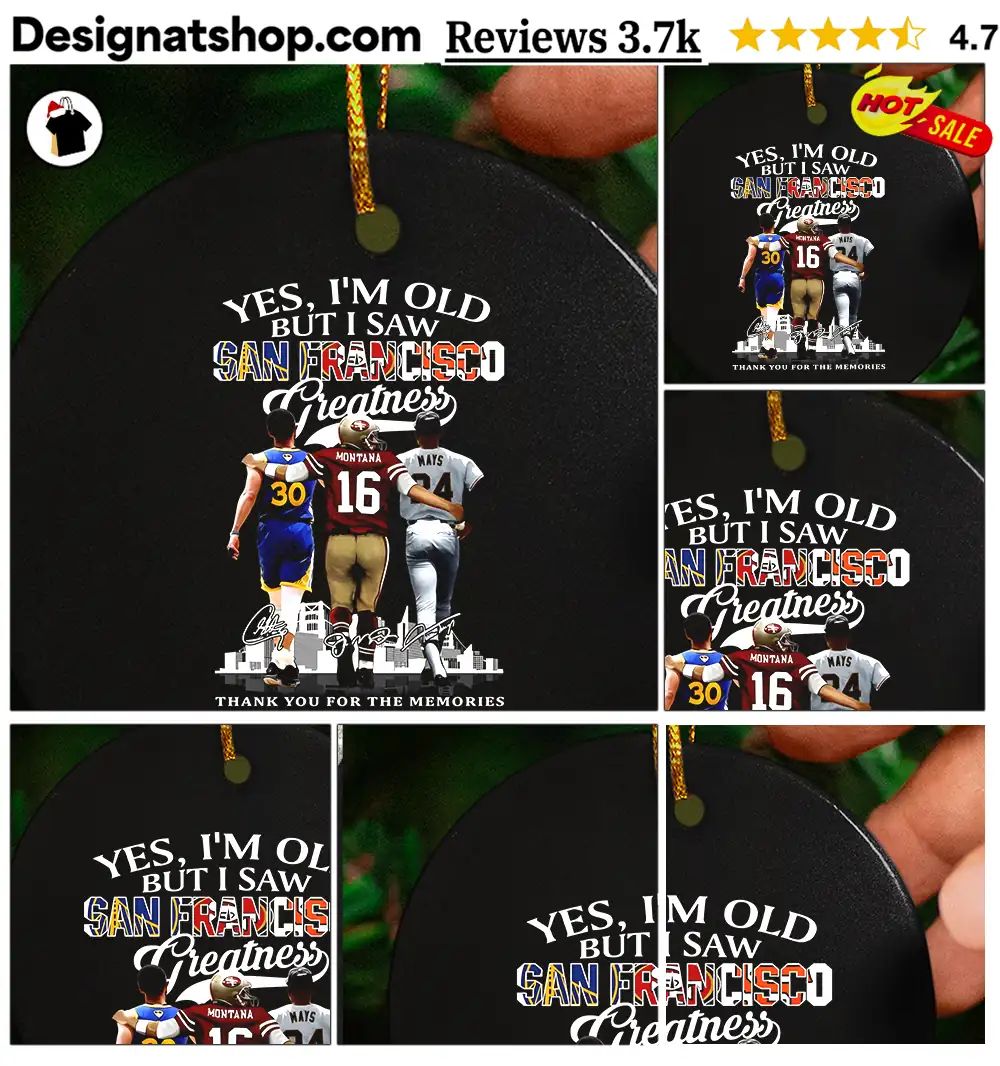 Stephen Curry Joe Montana Willie Mays Yes I’m Old But I Saw San Francisco Shirt