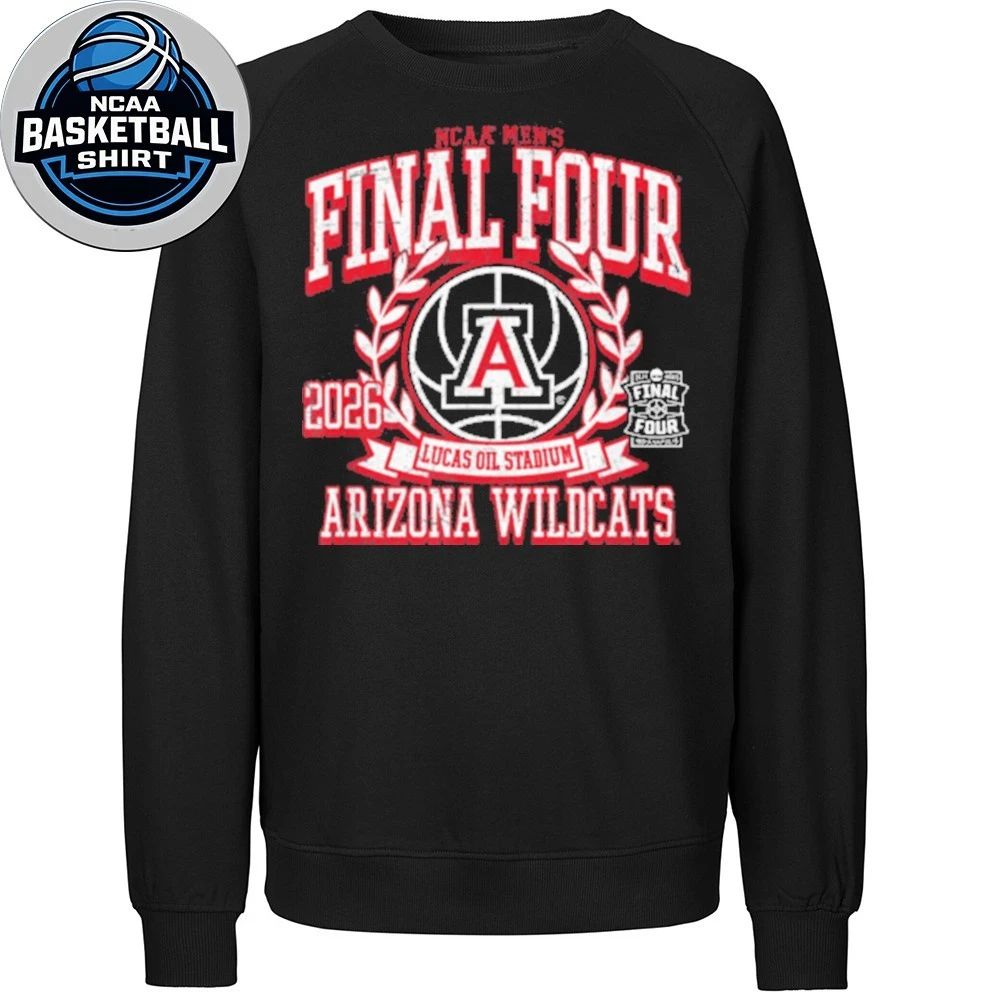 Arizona Wildcats Final Four Lucas Oil Stadium 2026 NCAA Men’s March Madness Indianapolis New Trending Logo T-Shirt