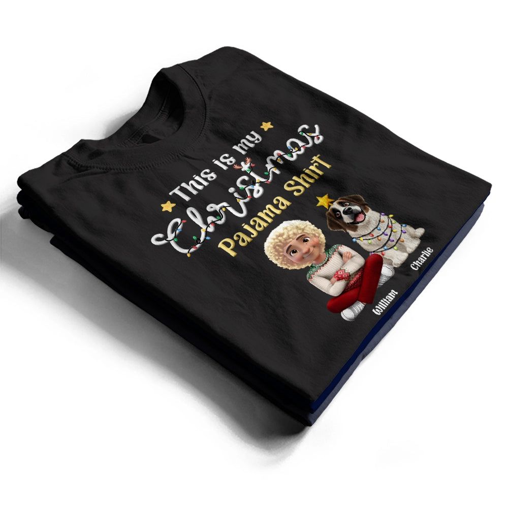 This Is My Christmas Pajama Shirt - Personalized T Shirt