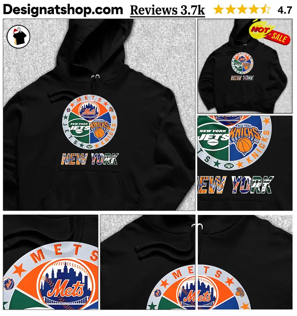 New York Mets Jets Knicks sports team shirt