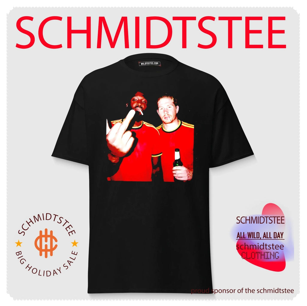 Romelu Lukaku and Kevin De Bruyne Belgium National Team middle finger shirt