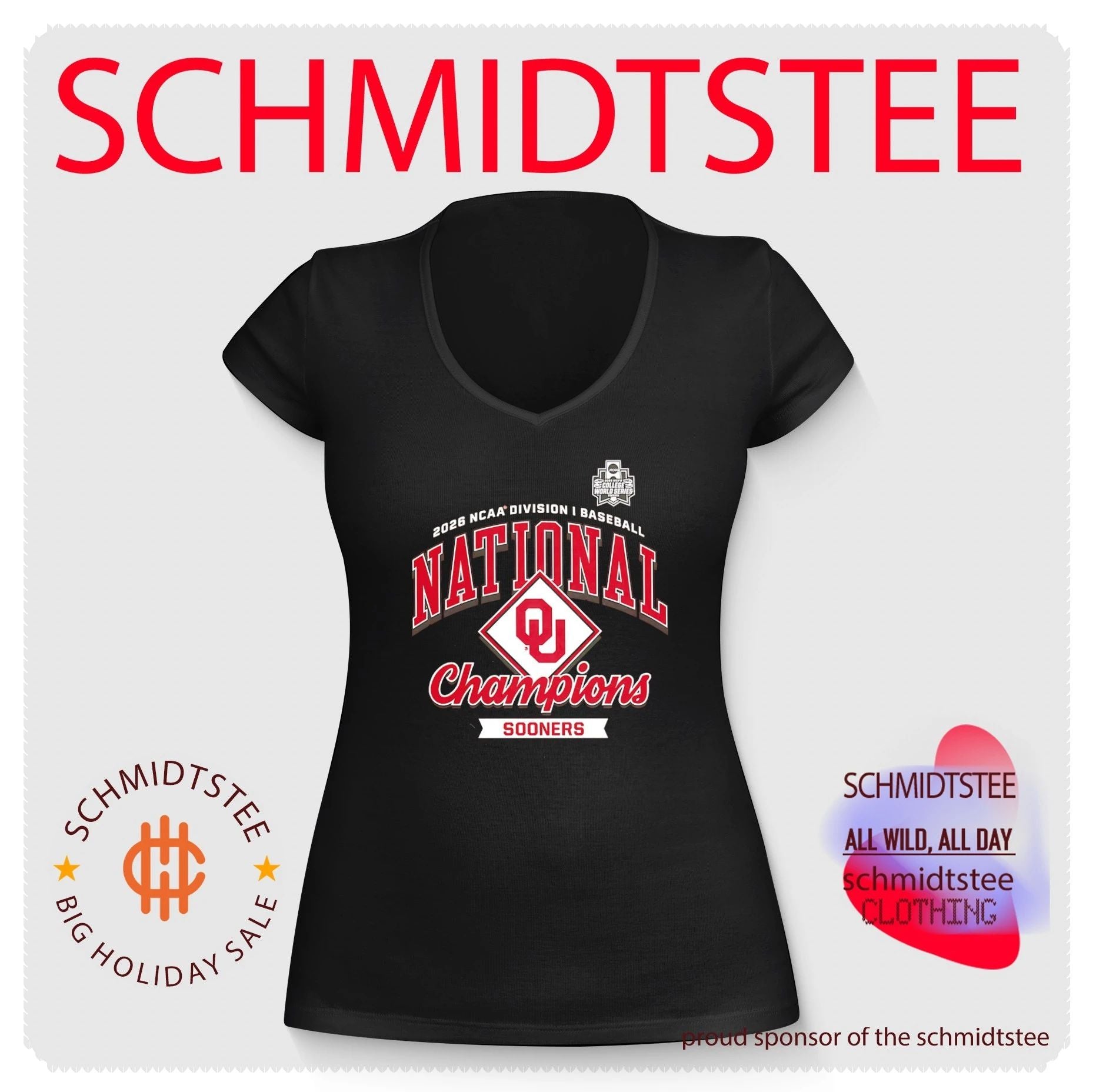 2026 Oklahoma Sooners NCAA Division I Baseball National Champions shirt