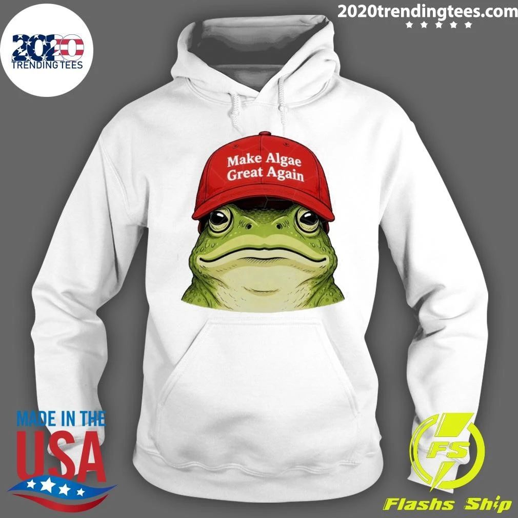 Frog Team Algae Make Algae Great Again Hat Patriotic American Flag 2026 Shirt