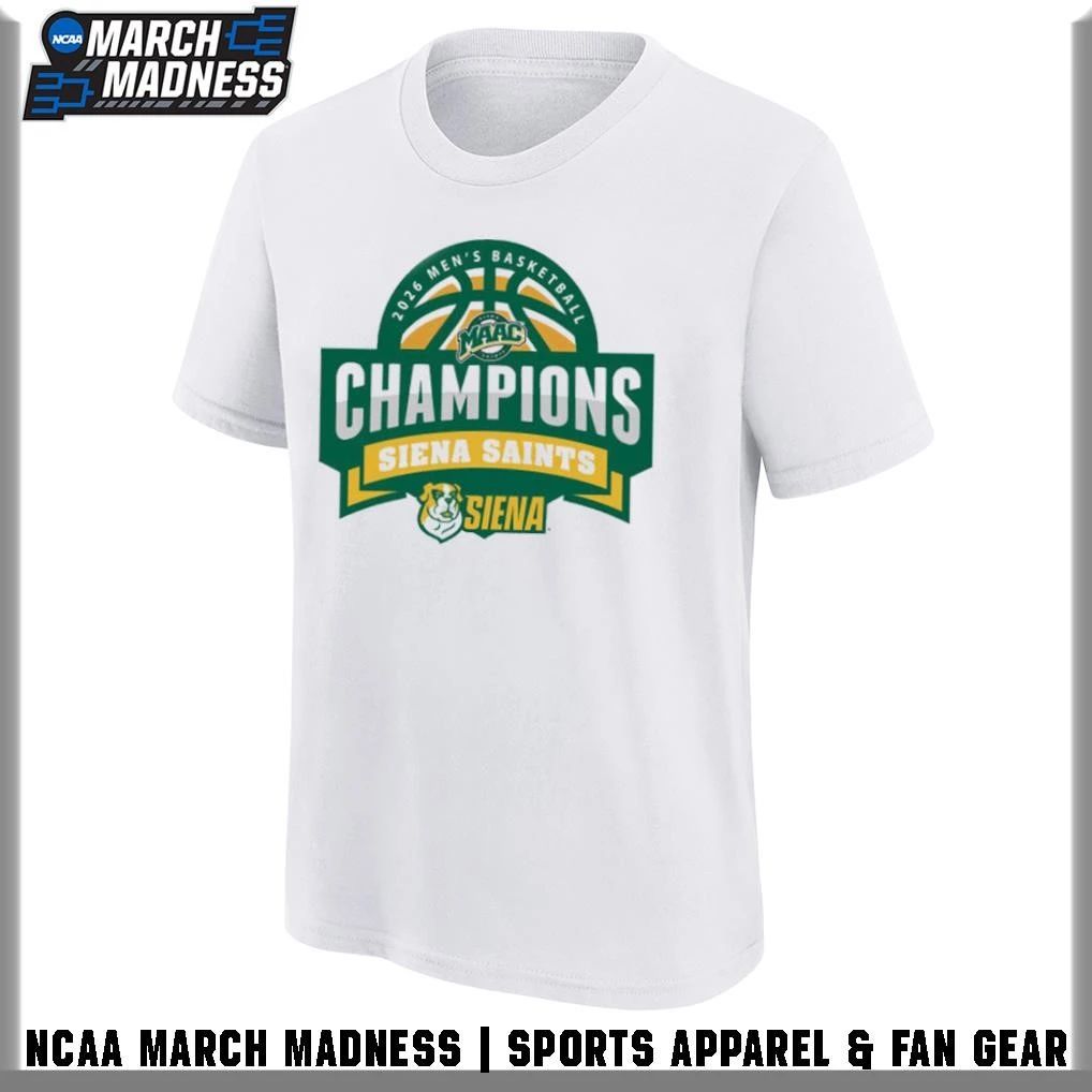 Siena University 2026 MAAC Men’s Basketball Champions T-Shirt