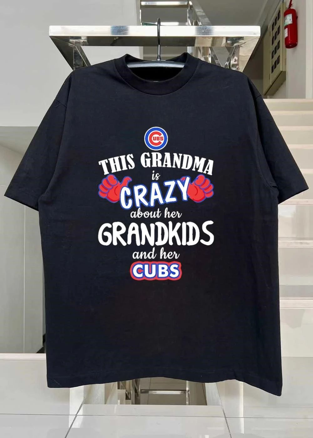 This Grandma is Crazy About Her Grandkids and Her Cubs Shirt