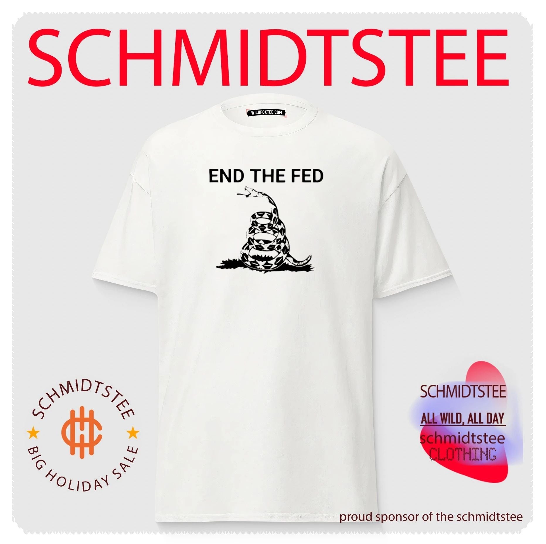 End the Fed Gadsden Snake libertarian don’t tread on me shirt