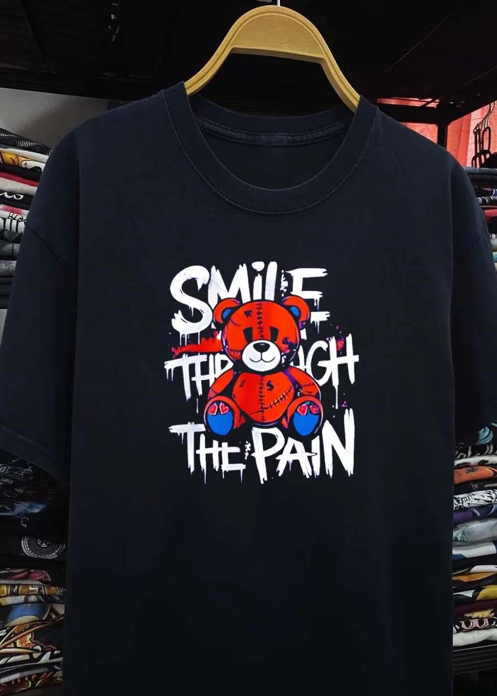 Smile Through the Pain Bear T-Shirt