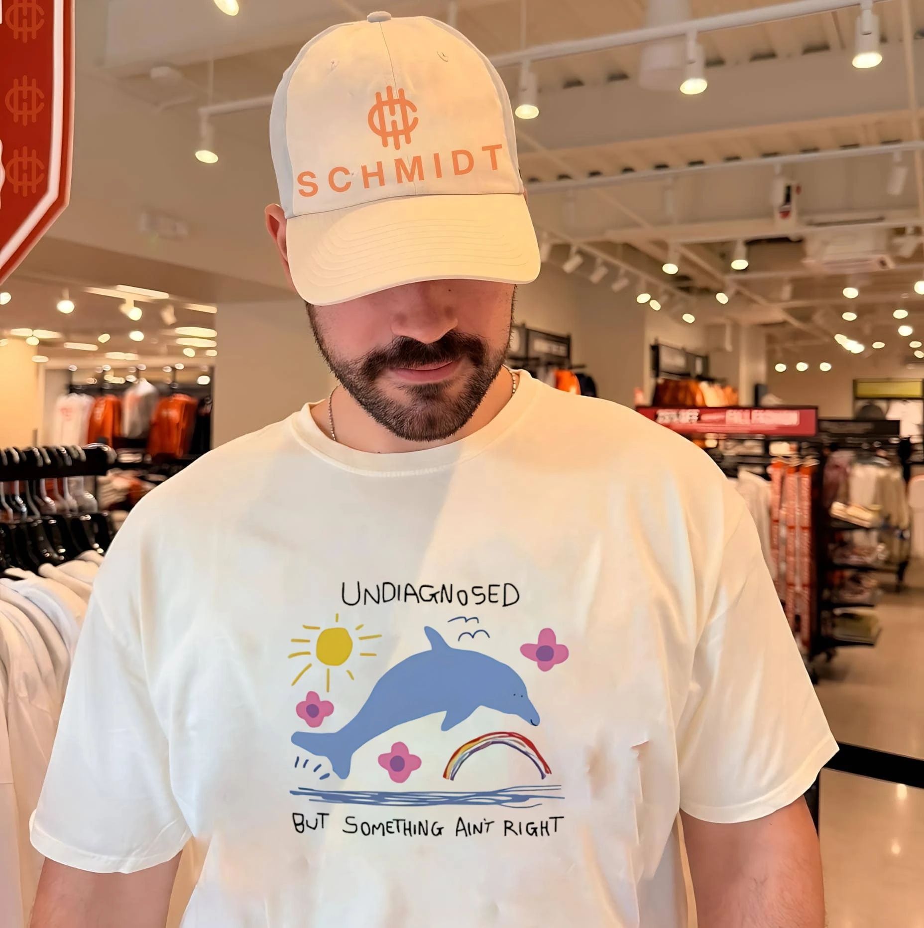 Undiagnosed but something ain’t right cartoon dolphin shirt