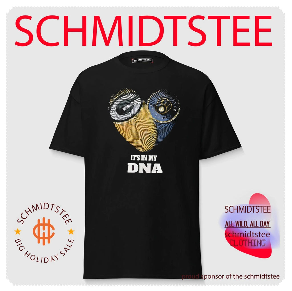 Green Bay Packers and Wisconsin Badgers it’s in my DNA shirt