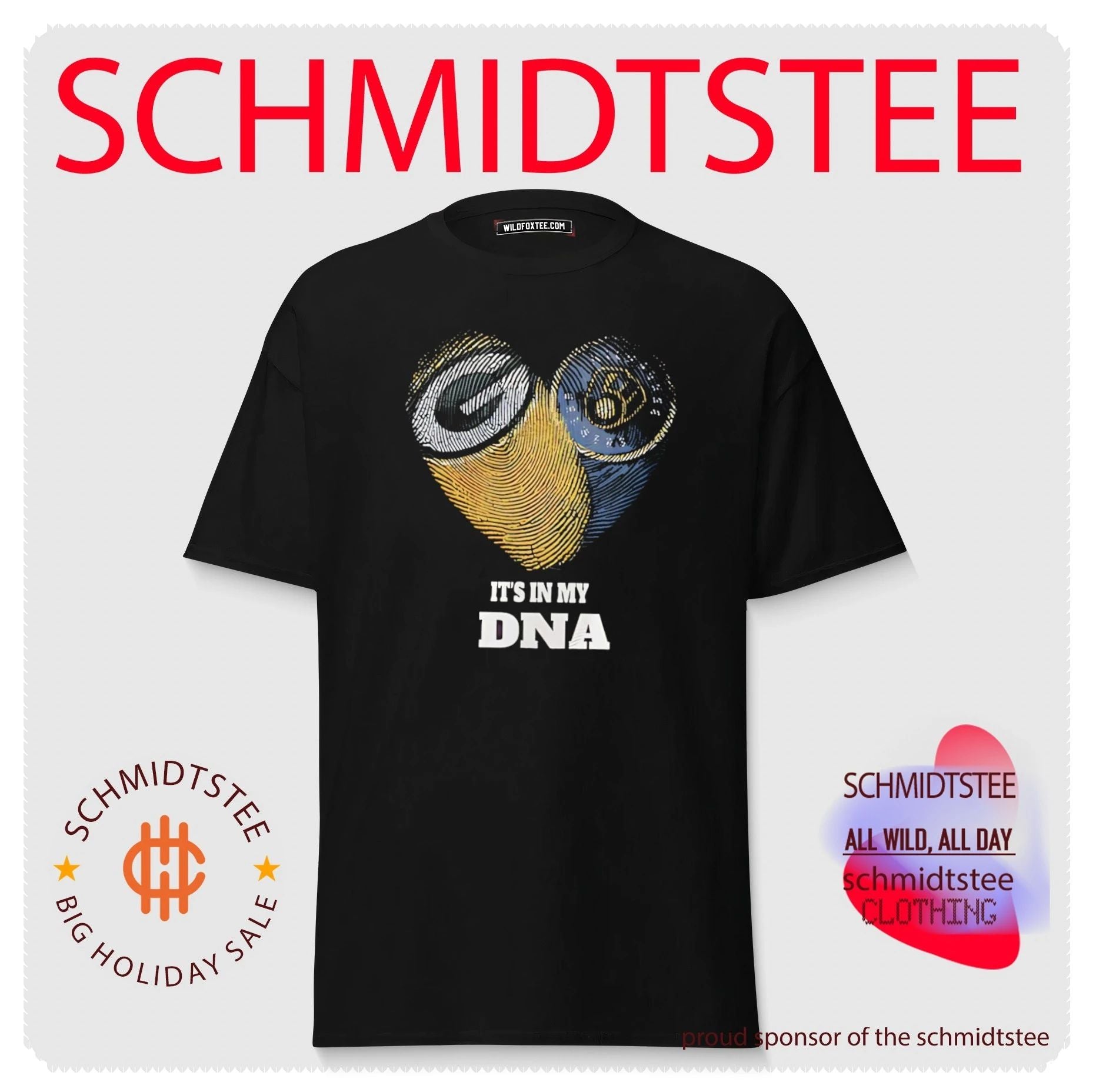 Green Bay Packers and Wisconsin Badgers it’s in my DNA shirt