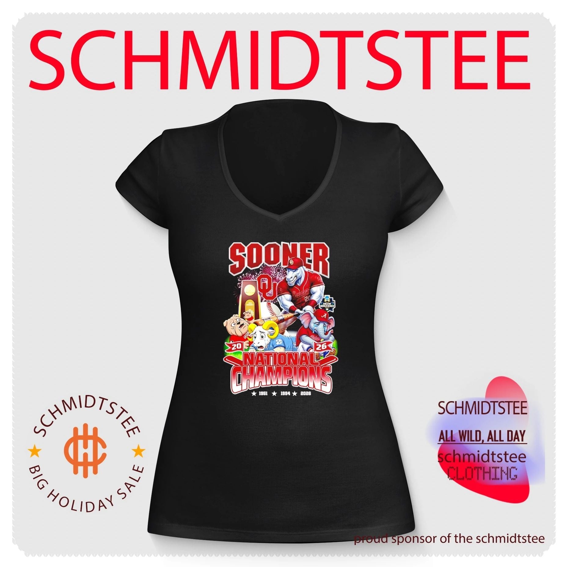 Oklahoma Sooners 2026 National Champions Mascot shirt