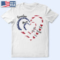 Mom's Grandma's Sweethearts Independence Day - Personalized T Shirt