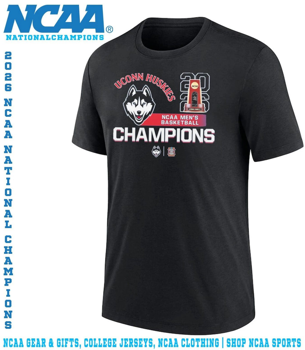 Uconn Huskies NCAA Men’s Basketball Champions 2026 trophy shirt