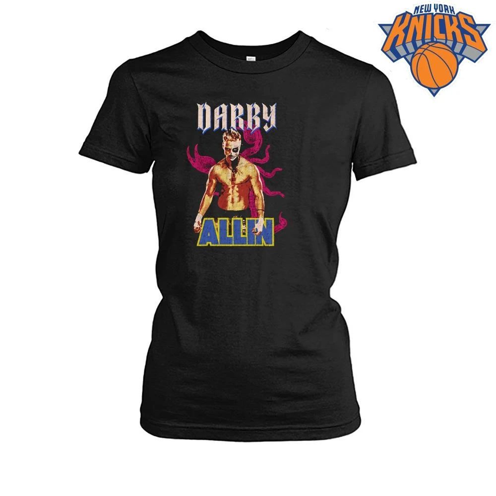 Darby Allin AEW Half Face Paint Pink Scorpion Shirt
