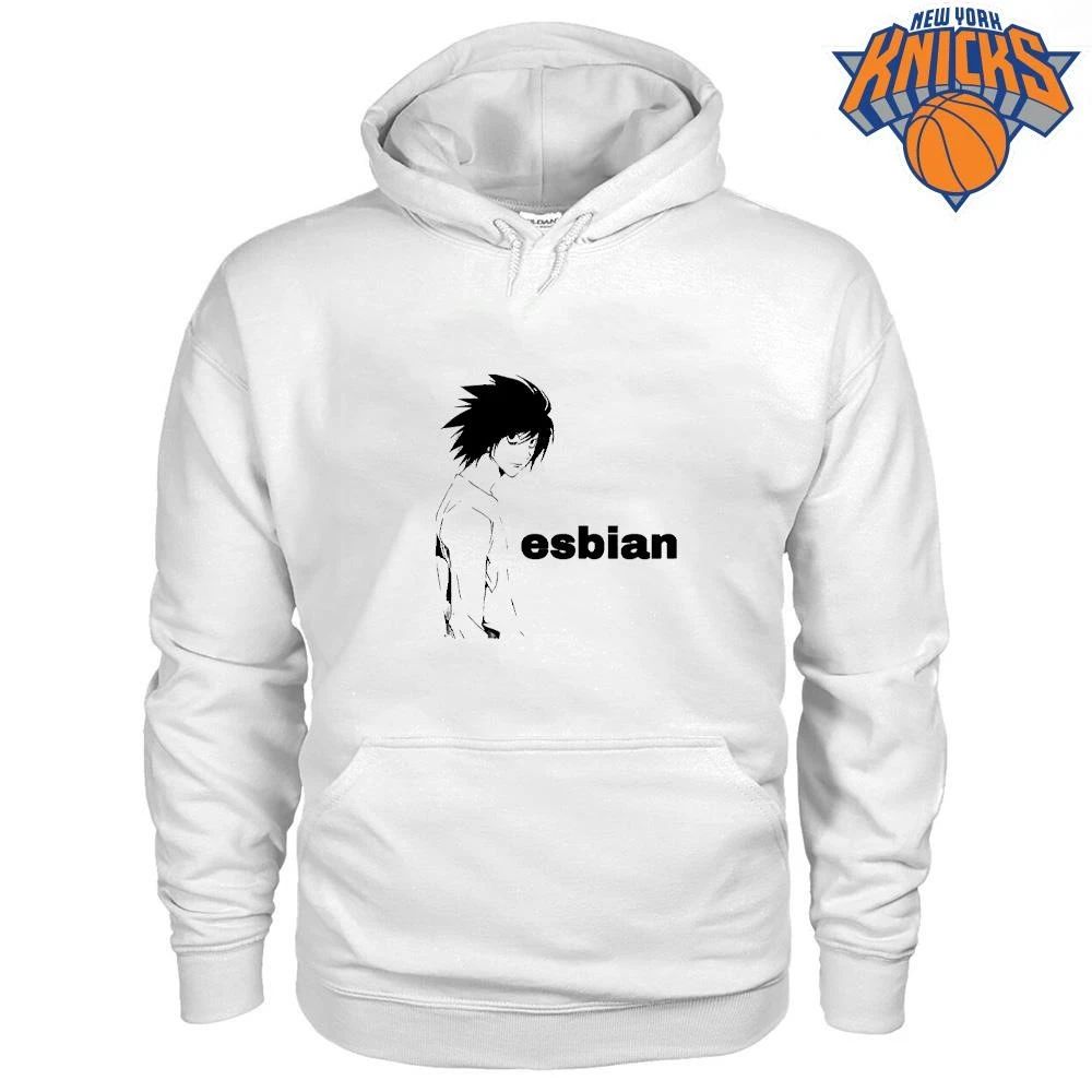 Death Note L Lawliet Lesbian Esbian Funny Anime Meme Shirt